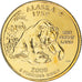 Coin, United States, Alaska, Quarter, 2008, U.S. Mint, Denver, golden