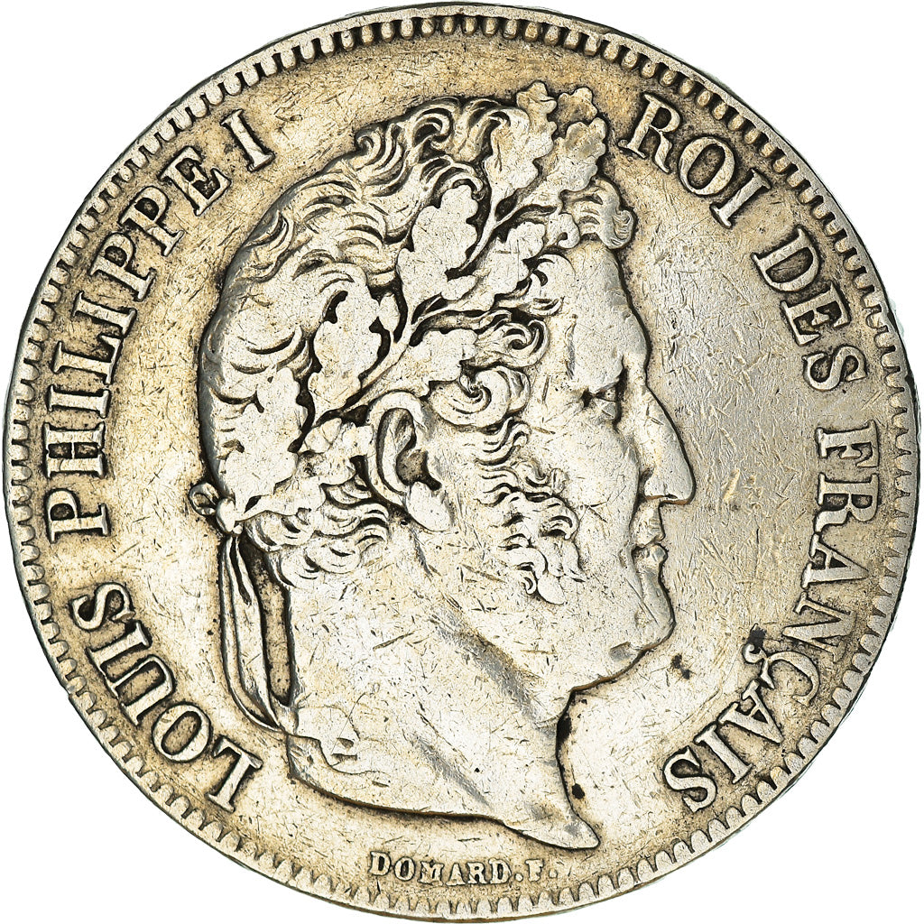Moneta, Francja, Louis-Philippe, 5 Francs, 1835, Paris, EF(40-45), Srebro