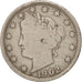 Moneta, Stati Uniti, Liberty Nickel, 5 Cents, 1902, U.S. Mint, Philadelphia, B+