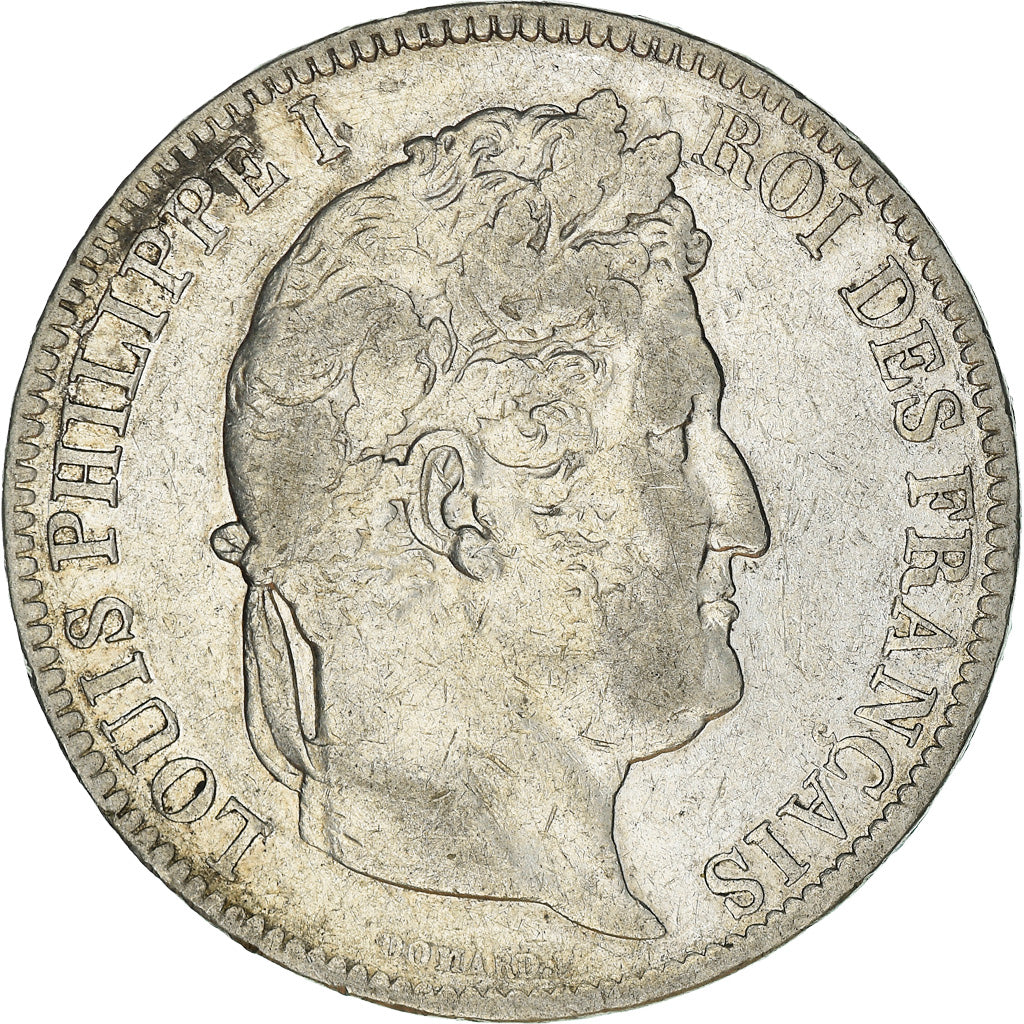 Munten, Frankrijk, Louis-Philippe, 5 Francs, 1831, Paris, ZF, Zilver, KM:736.1