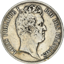 Coin, France, Louis-Philippe, 5 Francs, 1830, Paris, EF(40-45), Silver, KM:735.1