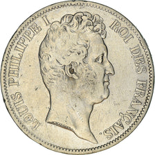 Coin, France, Louis-Philippe, 5 Francs, 1831, Lyon, VF(30-35), Silver, KM:735.4