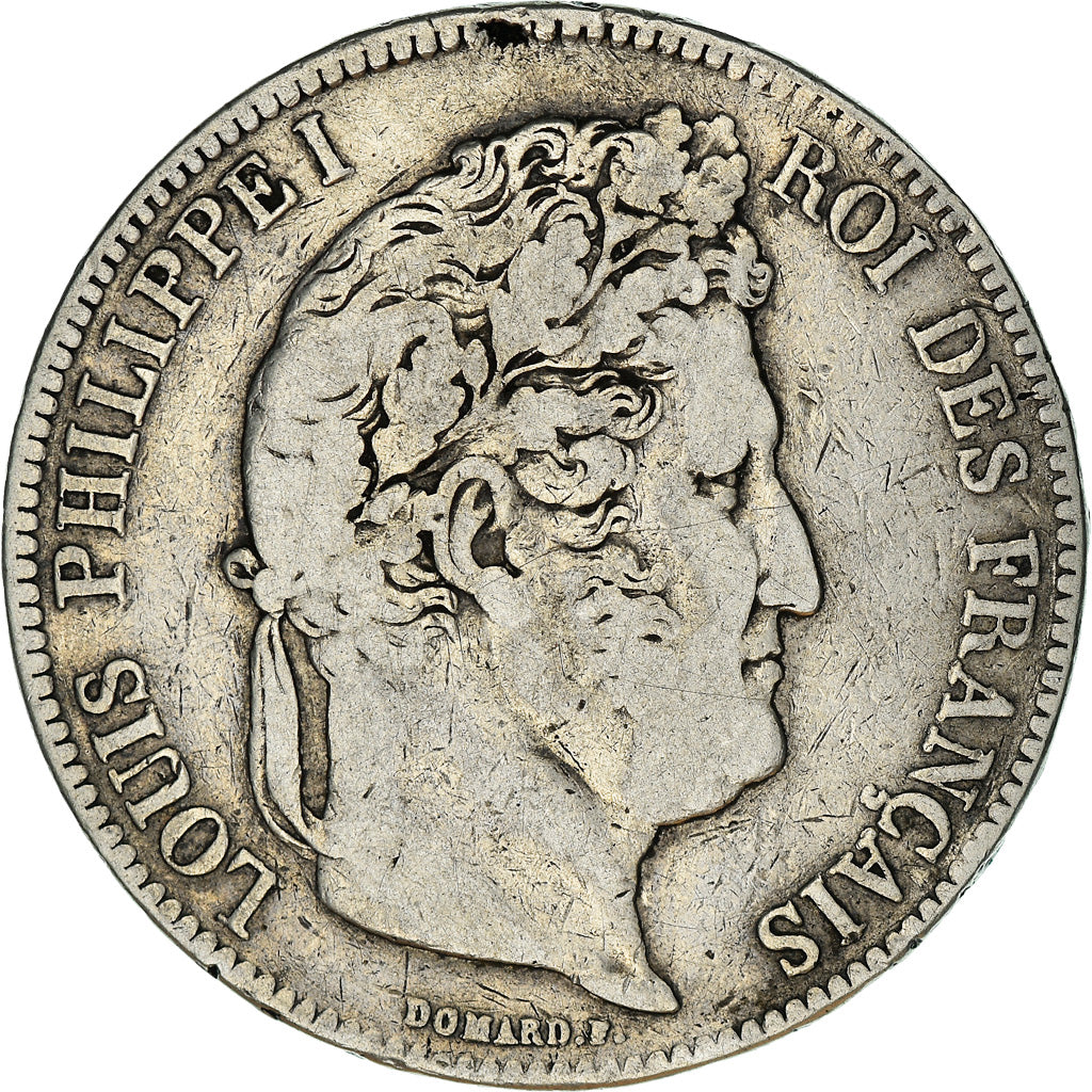 Monnaie, France, Louis-Philippe, 5 Francs, 1834, Toulouse, TB, Argent