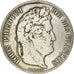 Coin, France, Louis-Philippe, 5 Francs, 1833, Rouen, VF(30-35), Silver