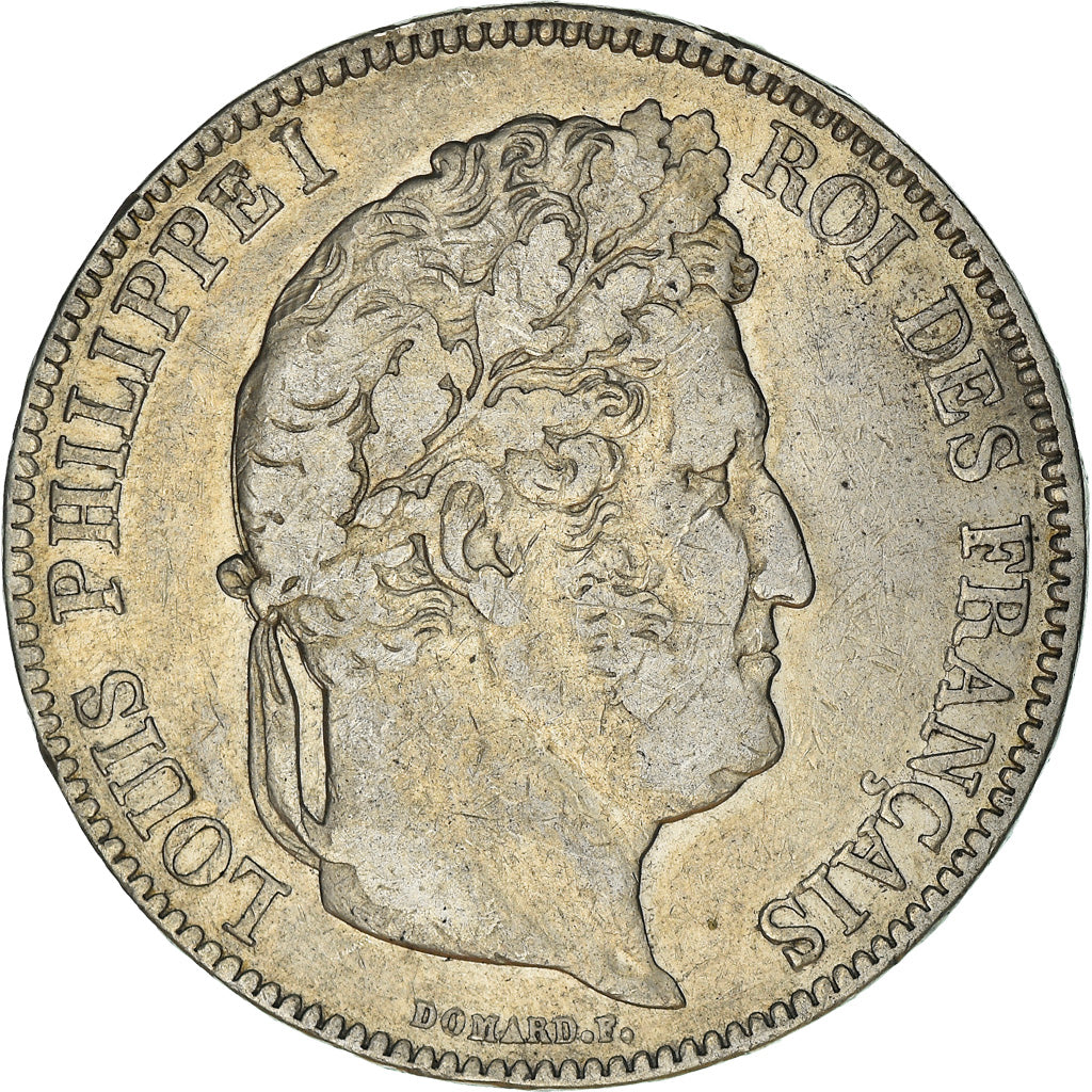 Coin, France, Louis-Philippe, 5 Francs, 1833, Nantes, VF(20-25), Silver