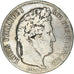 Moneda, Francia, Louis-Philippe, 5 Francs, 1832, Lyon, BC+, Plata, KM:749.4