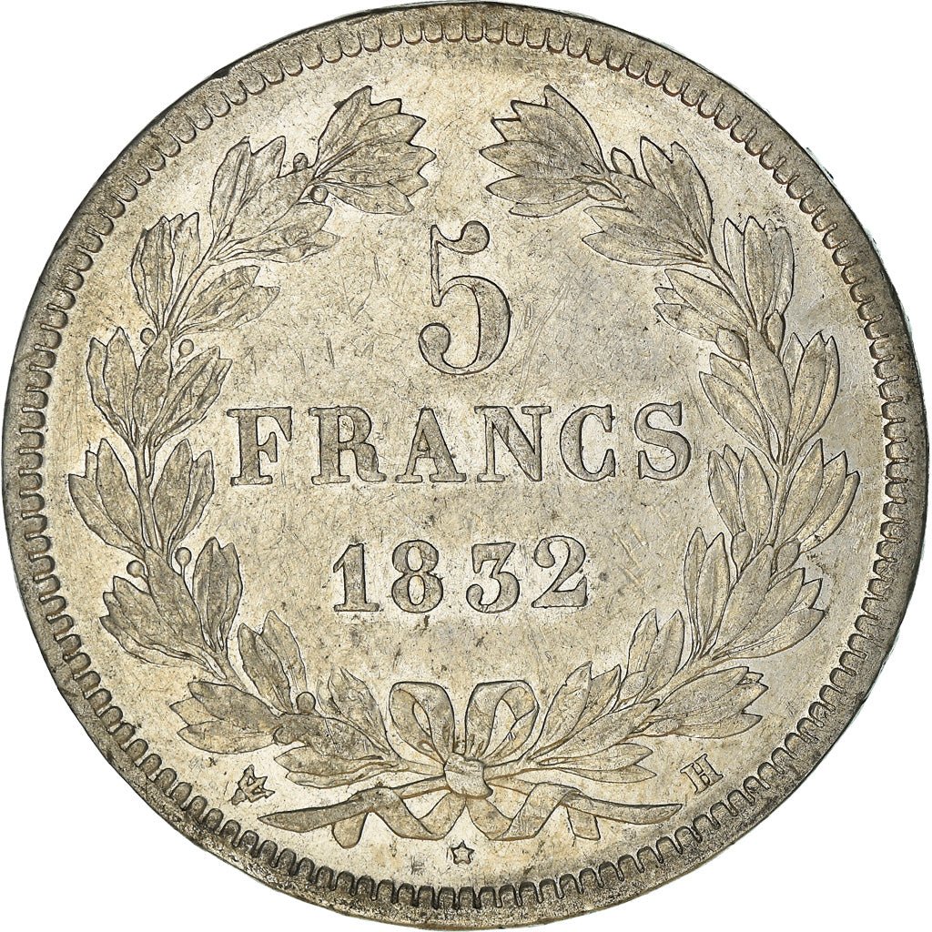 Coin, France, Louis-Philippe, 5 Francs, 1832, La Rochelle, VF(30-35), Silver