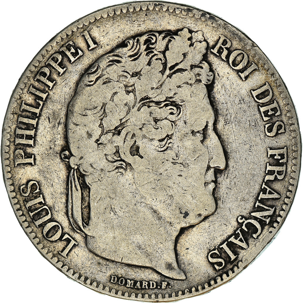 Coin, France, Louis-Philippe, 5 Francs, 1832, Marseille, VF(30-35), Silver