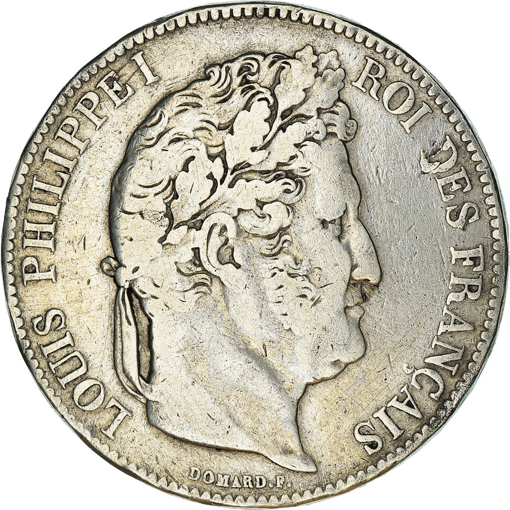Coin, France, Louis-Philippe, 5 Francs, 1832, Lille, VF(30-35), Silver