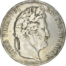 Coin, France, Louis-Philippe, 5 Francs, 1832, Lille, VF(30-35), Silver