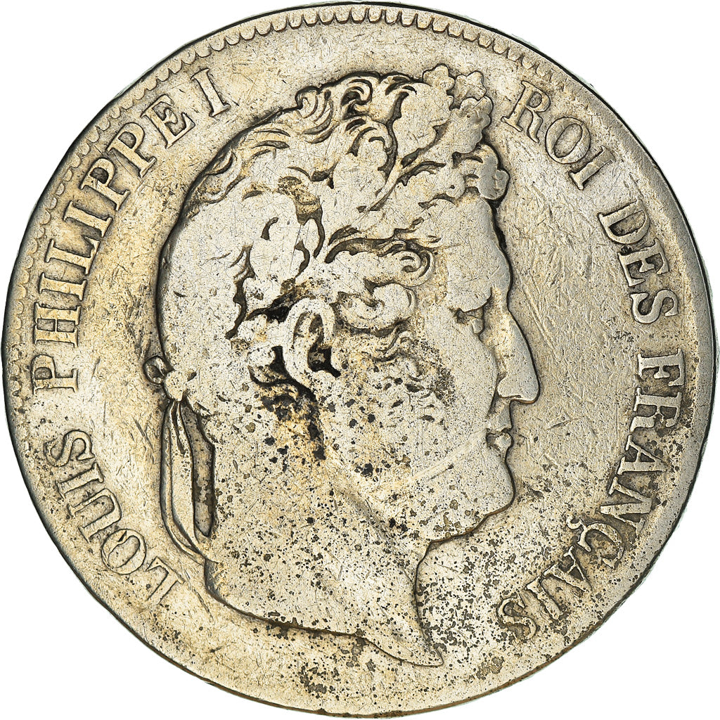 Coin, France, Louis-Philippe, 5 Francs, 1835, Lille, VF(20-25), Silver