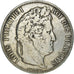 Moneda, Francia, Louis-Philippe, 5 Francs, 1841, Strasbourg, BC+, Plata