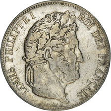 Münze, Frankreich, Louis-Philippe, 5 Francs, 1842, Strasbourg, S+, Silber