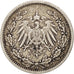 Coin, GERMANY - EMPIRE, 1/2 Mark, 1905, Berlin, VF(30-35), Silver, KM:17