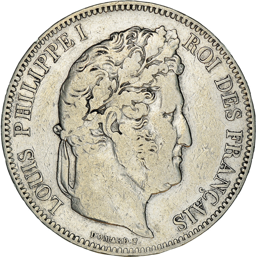 Monnaie, France, Louis-Philippe, 5 Francs, 1843, Strasbourg, TB+, Argent