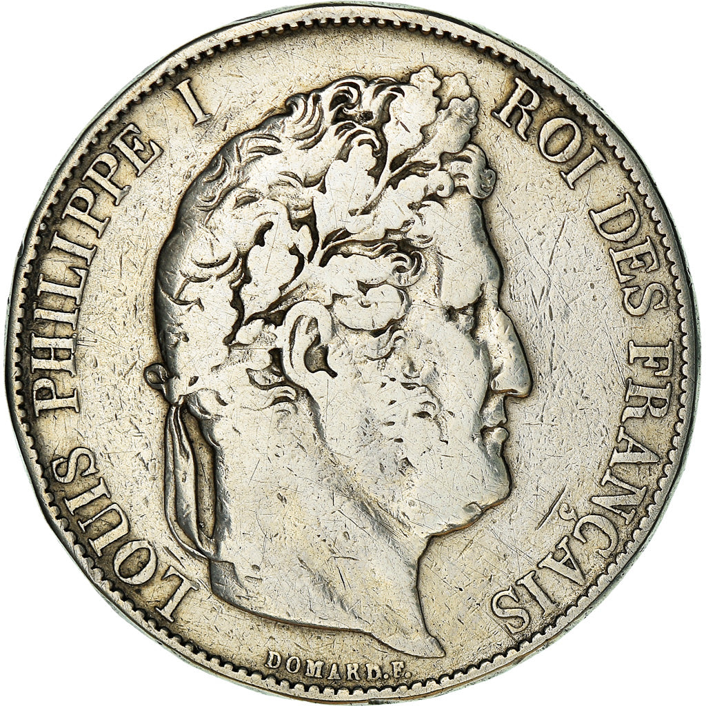 Monnaie, France, Louis-Philippe, 5 Francs, 1845, Lille, TB, Argent