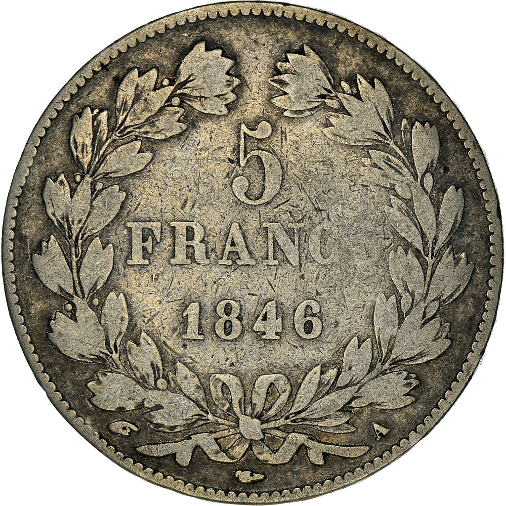 Monnaie, France, Louis-Philippe, 5 Francs, 1846, Paris, TB+, Argent