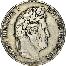 Monnaie, France, Louis-Philippe, 5 Francs, 1847, Paris, TB, Argent