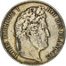 Coin, France, Louis-Philippe, 5 Francs, 1848, Strasbourg, EF(40-45), Silver