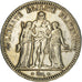 Moneta, Francia, Hercule, 5 Francs, 1848, Paris, MB+, Argento, KM:756.1