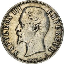 Moneta, Francia, Napoleon III, Napoléon III, 5 Francs, 1856, Paris, MB+
