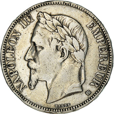 Coin, France, Napoléon III, 5 Francs, 1867, Strasbourg, EF(40-45), Silver