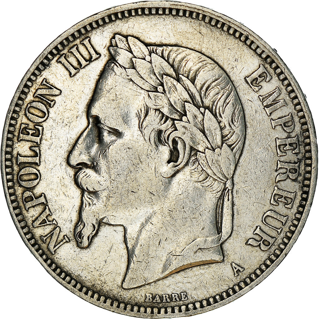 Moeda, França, Napoleon III, Napoléon III, 5 Francs, 1870, Paris, EF(40-45)