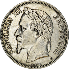 Moeda, França, Napoleon III, Napoléon III, 5 Francs, 1870, Paris, EF(40-45)