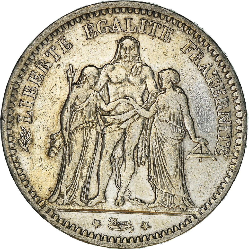 Monnaie, France, Hercule, 5 Francs, 1873, Bordeaux, TTB, Argent, Gadoury:745a