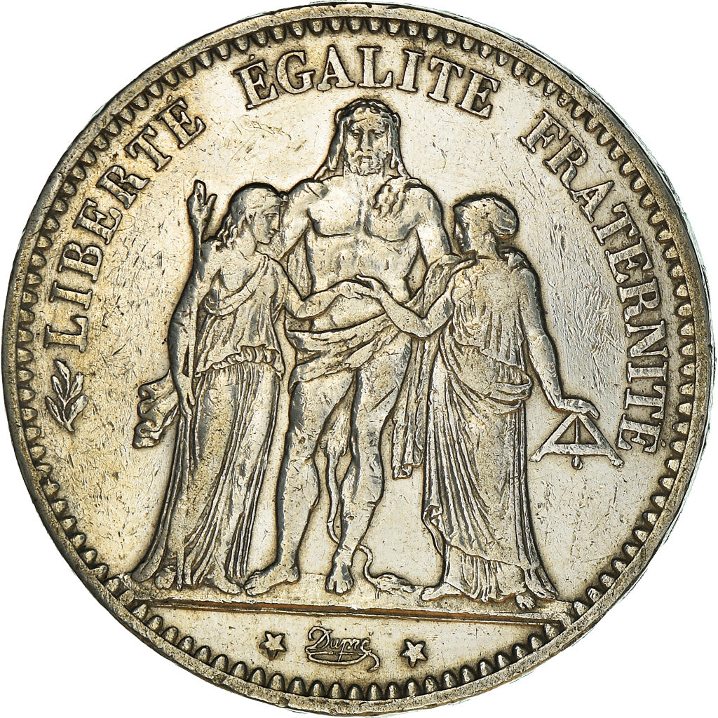 Moneta, Francia, Hercule, 5 Francs, 1874, Bordeaux, BB, Argento, KM:820.2