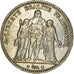 Moneta, Francia, Hercule, 5 Francs, 1874, Bordeaux, BB, Argento, KM:820.2