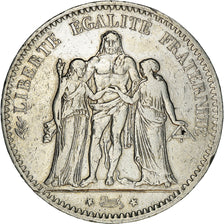 Coin, France, Hercule, 5 Francs, 1876, Paris, VF(30-35), Silver, KM:820.1