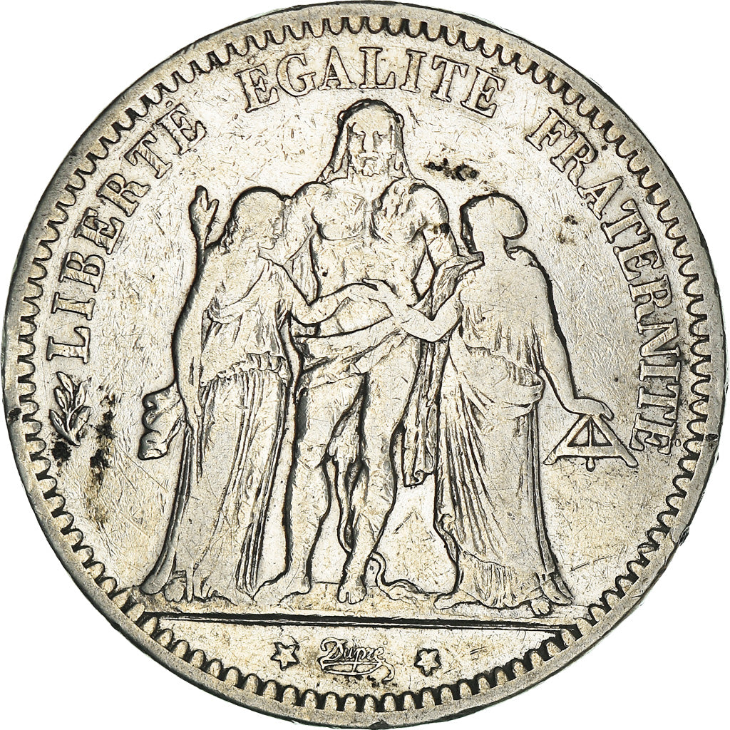 Monnaie, France, Hercule, 5 Francs, 1873, Paris, TB, Argent, Gadoury:745a