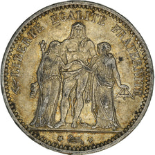 Coin, France, Hercule, 5 Francs, 1873, Paris, EF(40-45), Silver, KM:820.1