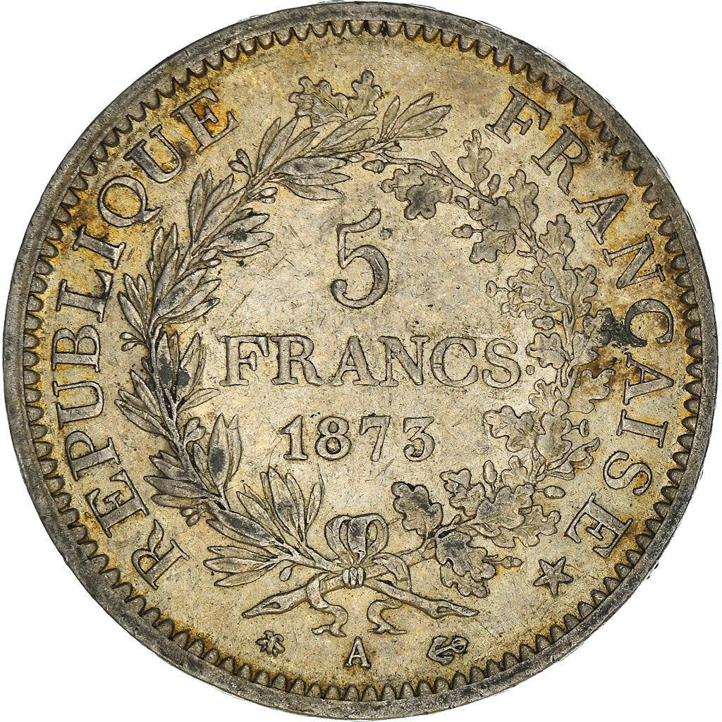 Coin, France, Hercule, 5 Francs, 1873, Paris, EF(40-45), Silver, KM:820.1