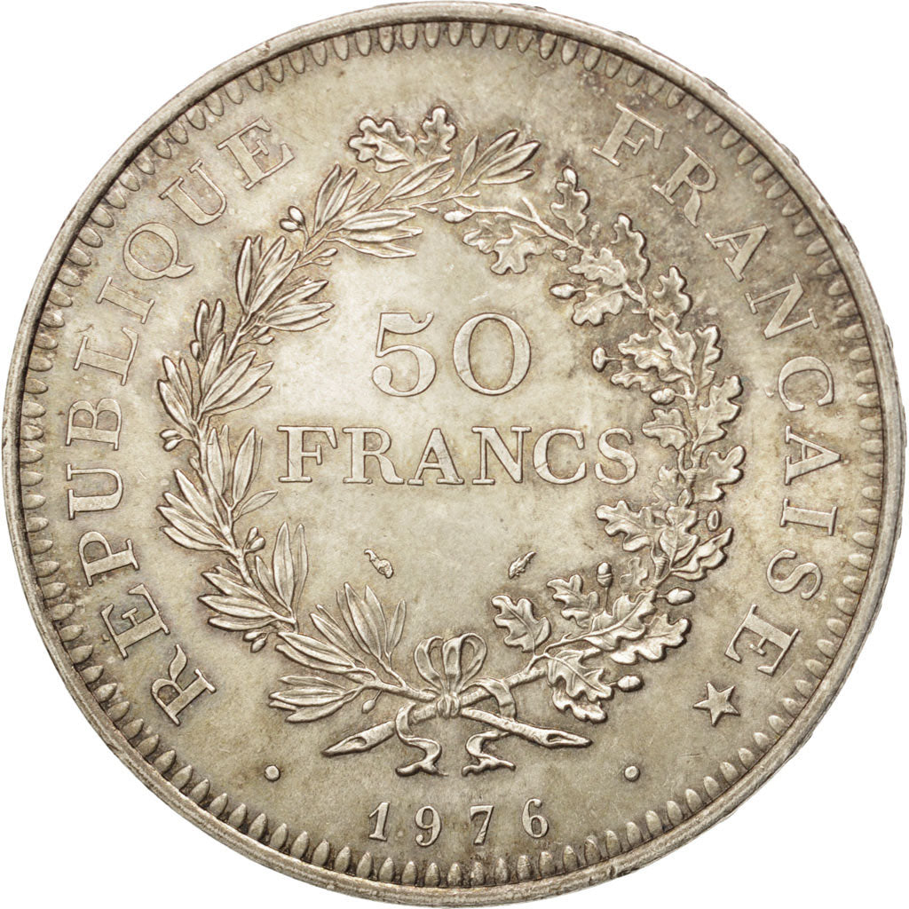 Francia, Hercule, 50 Francs, 1976, Paris, SPL-, Argento, KM:941.1, Gadoury:882