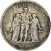 Moneta, Francia, Hercule, 5 Francs, 1849, Paris, MB, Argento, KM:756.1