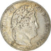 Moneta, Francia, Louis-Philippe, 5 Francs, 1840, Paris, MB+, Argento, KM:749.1