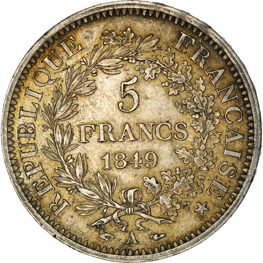Coin, France, Hercule, 5 Francs, 1849, Paris, EF(40-45), Silver, KM:756.1