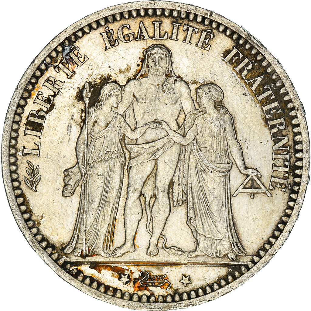 Coin, France, Hercule, 5 Francs, 1873, Paris, EF(40-45), Silver, KM:820.1
