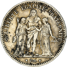Münze, Frankreich, Hercule, 5 Francs, 1875, Paris, SS, Silber, KM:820.1