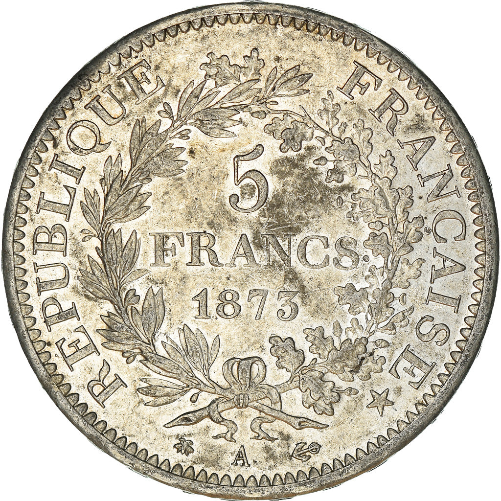Monnaie, France, Hercule, 5 Francs, 1873, Paris, TTB, Argent, Gadoury:745a