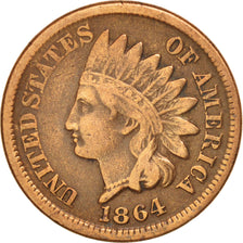 UNITED STATES, Indian Head Cent, Cent, 1864, U.S. Mint, KM #90a, VF(30-35),...