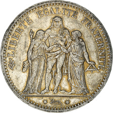 Monnaie, France, Hercule, 5 Francs, 1875, Paris, TTB, Argent, Gadoury:745a
