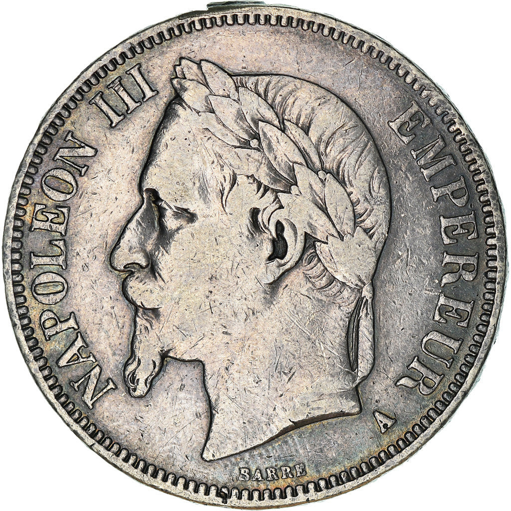 Münze, Frankreich, Napoleon III, Napoléon III, 5 Francs, 1869, Paris, SS