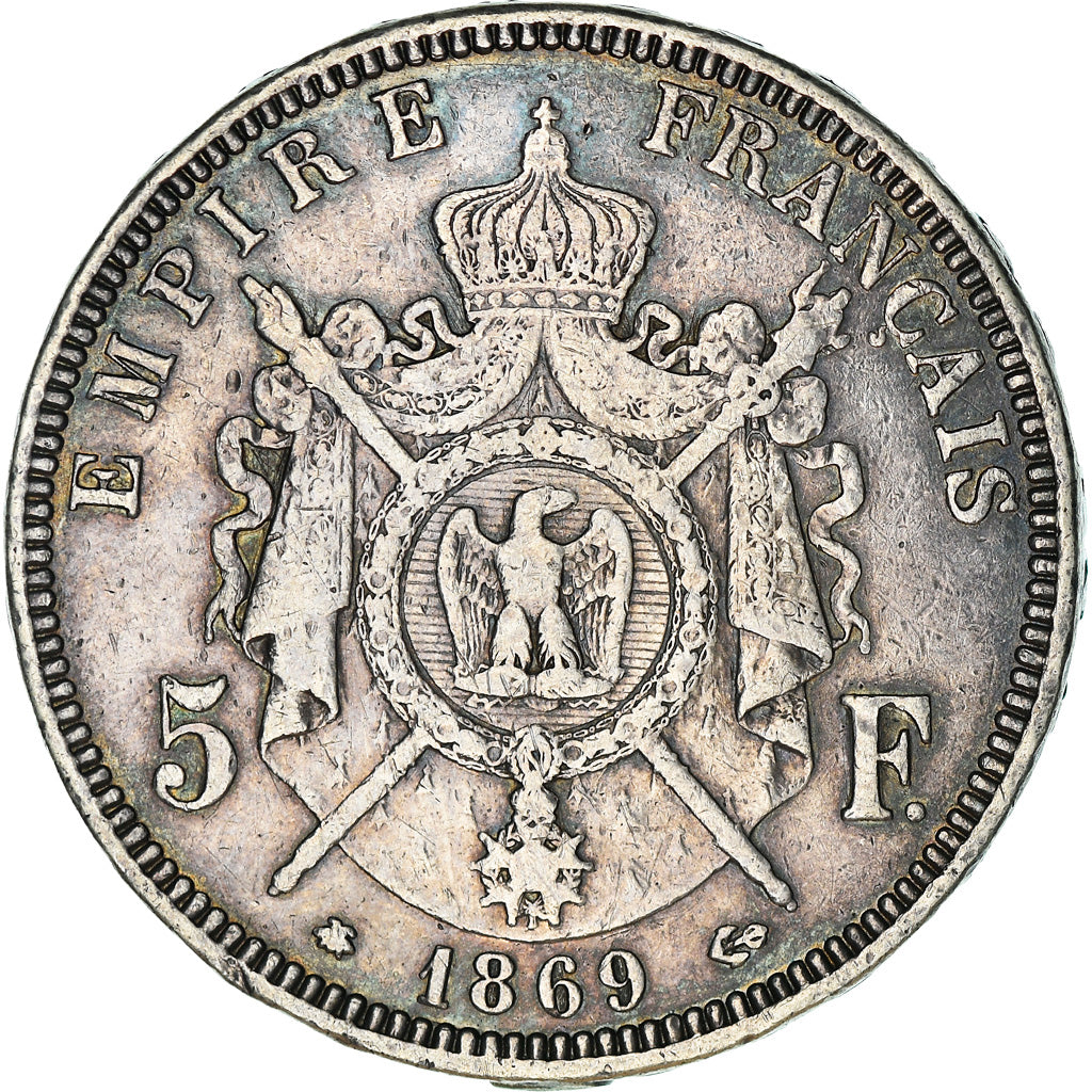 Münze, Frankreich, Napoleon III, Napoléon III, 5 Francs, 1869, Paris, SS