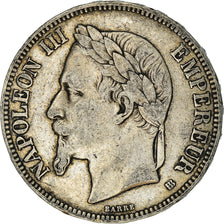 Coin, France, Napoléon III, 5 Francs, 1870, Strasbourg, EF(40-45), Silver