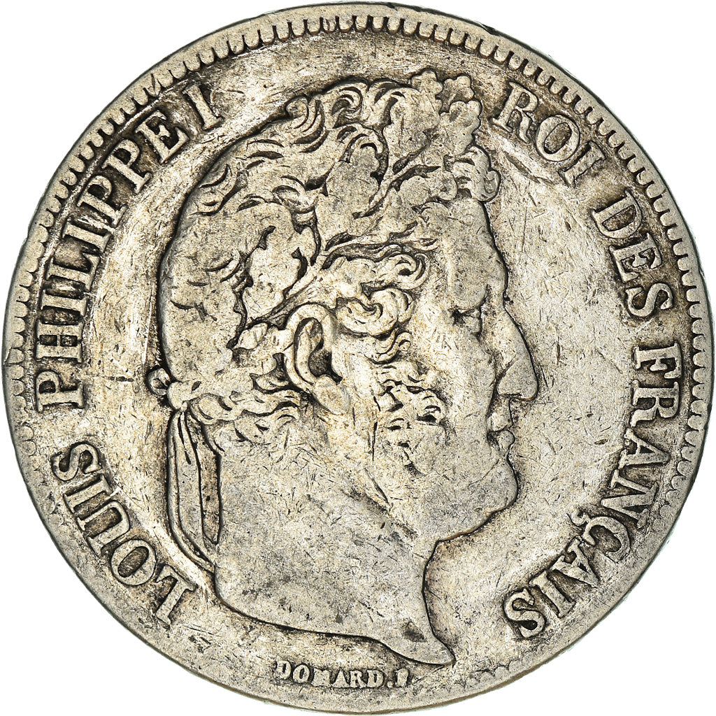 Coin, France, Louis-Philippe, 5 Francs, 1838, Paris, VF(20-25), Silver