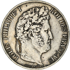 Coin, France, Louis-Philippe, 5 Francs, 1847, Paris, EF(40-45), Silver