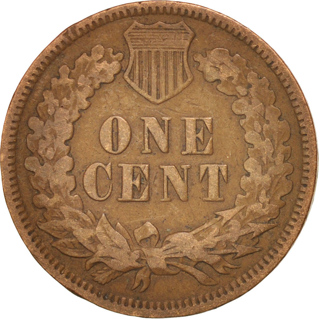 UNITED STATES, Indian Head Cent, Cent, 1875, U.S. Mint, KM #90a, VF(30-35),...